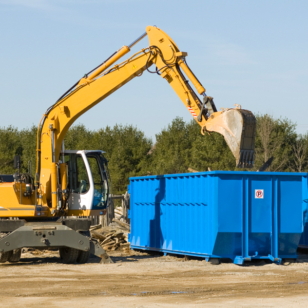 how many times can i have a residential dumpster rental emptied in Martin County North Carolina